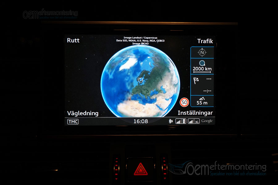 Audi A6/A7 4G Google Earth kartor