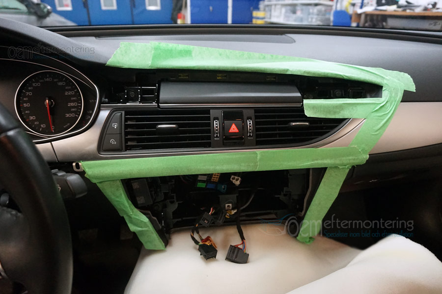 Radio urmontering Audi A6 A7 4G C7