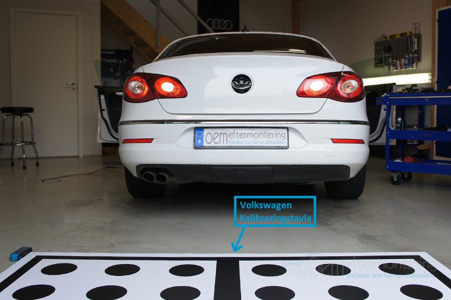 Kalibrering av backkamera i Volkswagen
