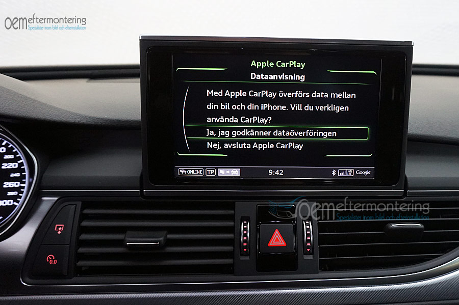 Apple Carplay för Audi A6 / S6 / RS6 / A7 / S7 / RS7 (aktivering)