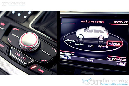 Audi drive select, listan