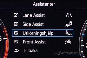 lane - side - utkörninghjälp - front assistans i volkswagen audi