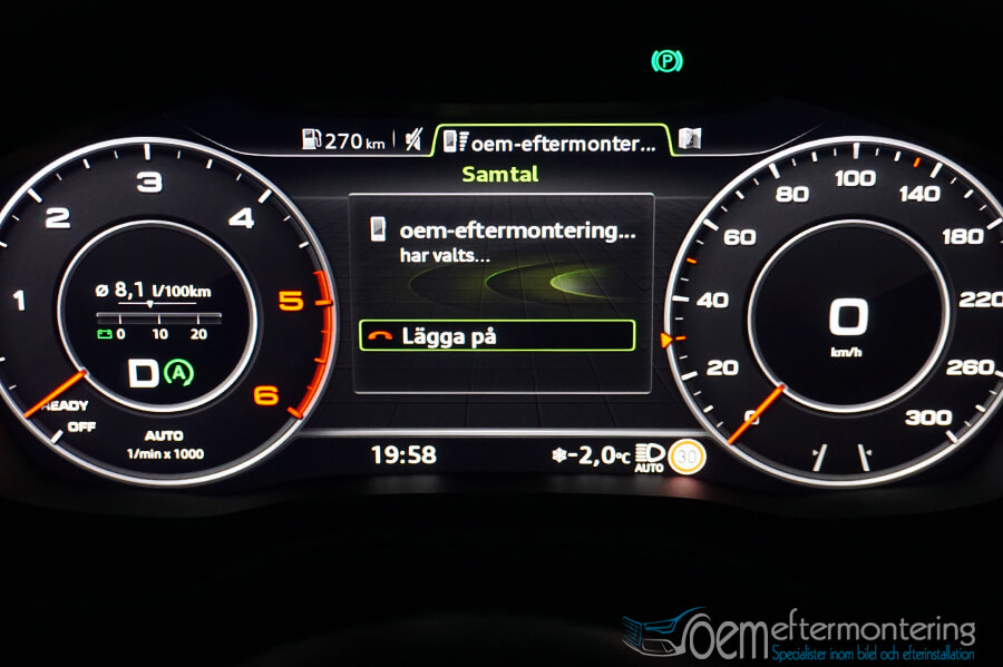 Audi virtual cockpit installation