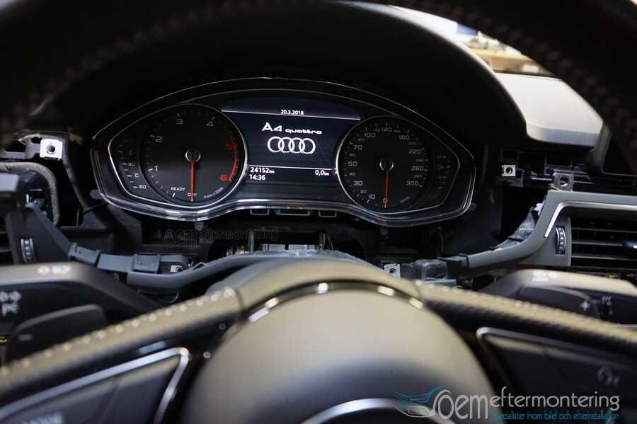 installation av virtual cockpit i audi a5 (s5), audi q5 (sq5), audi q7 (sq7)