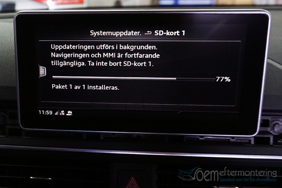 uppgradera navigation audi original mmi
