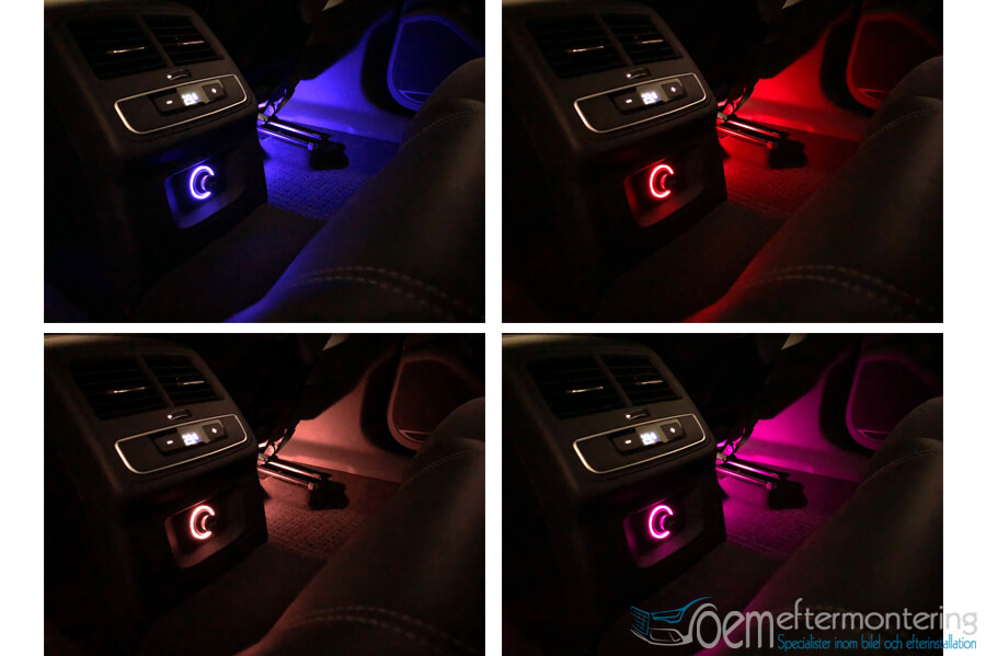 Audi ambient belysning 12v uttag