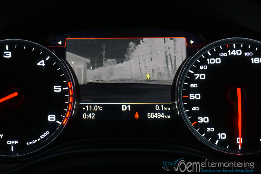 Mörkerseende för Audi med värmekamera