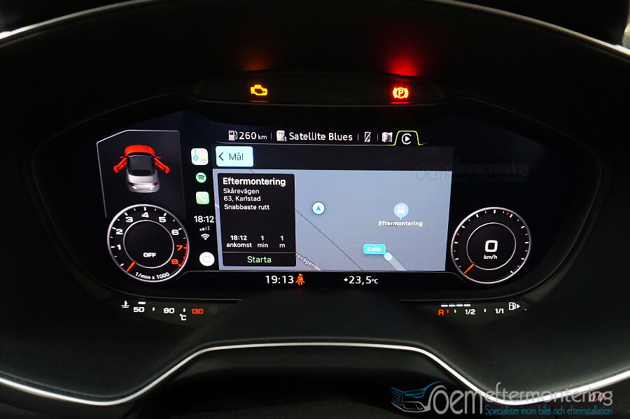Audi TT Apple Carplay med Audi Smartphone Interface